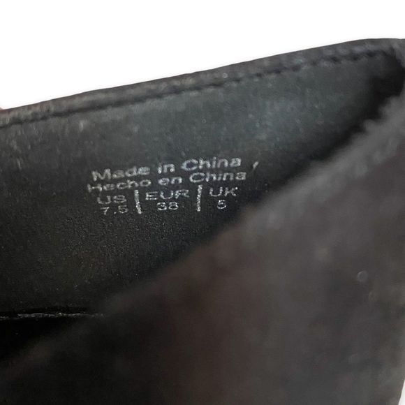 Aldo black platform booties 5” heel gold detail size 7.5 - Picture 8 of 10